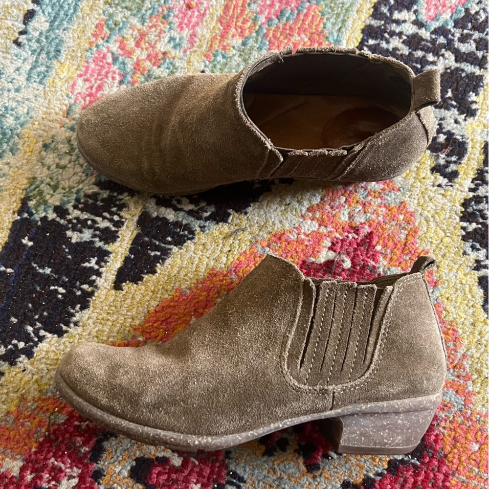 Clarks Brown Suede Ankle Boots